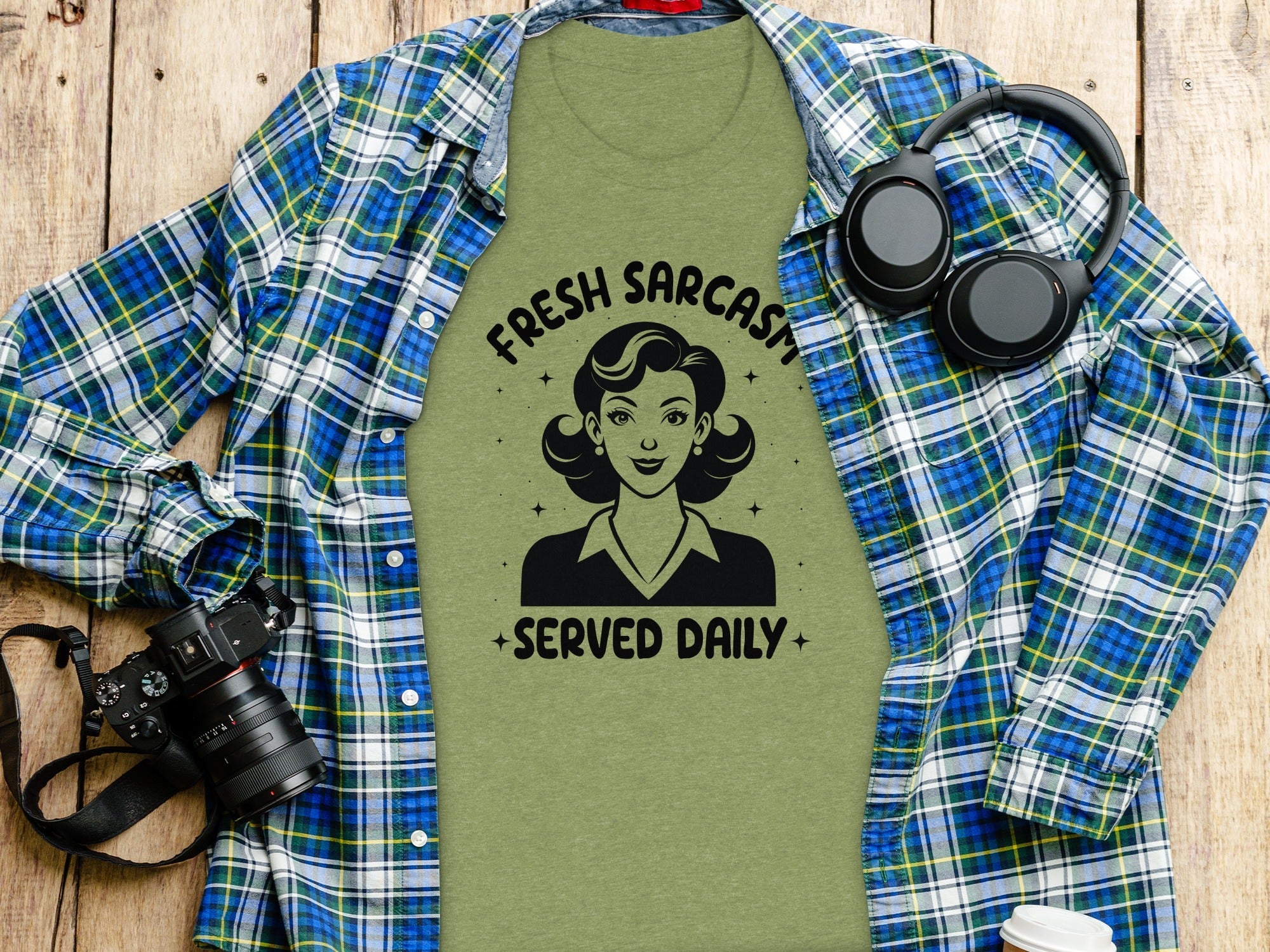 Fresh Sarcasm Served Daily Sarcastic Woman Graphic T-Shirt