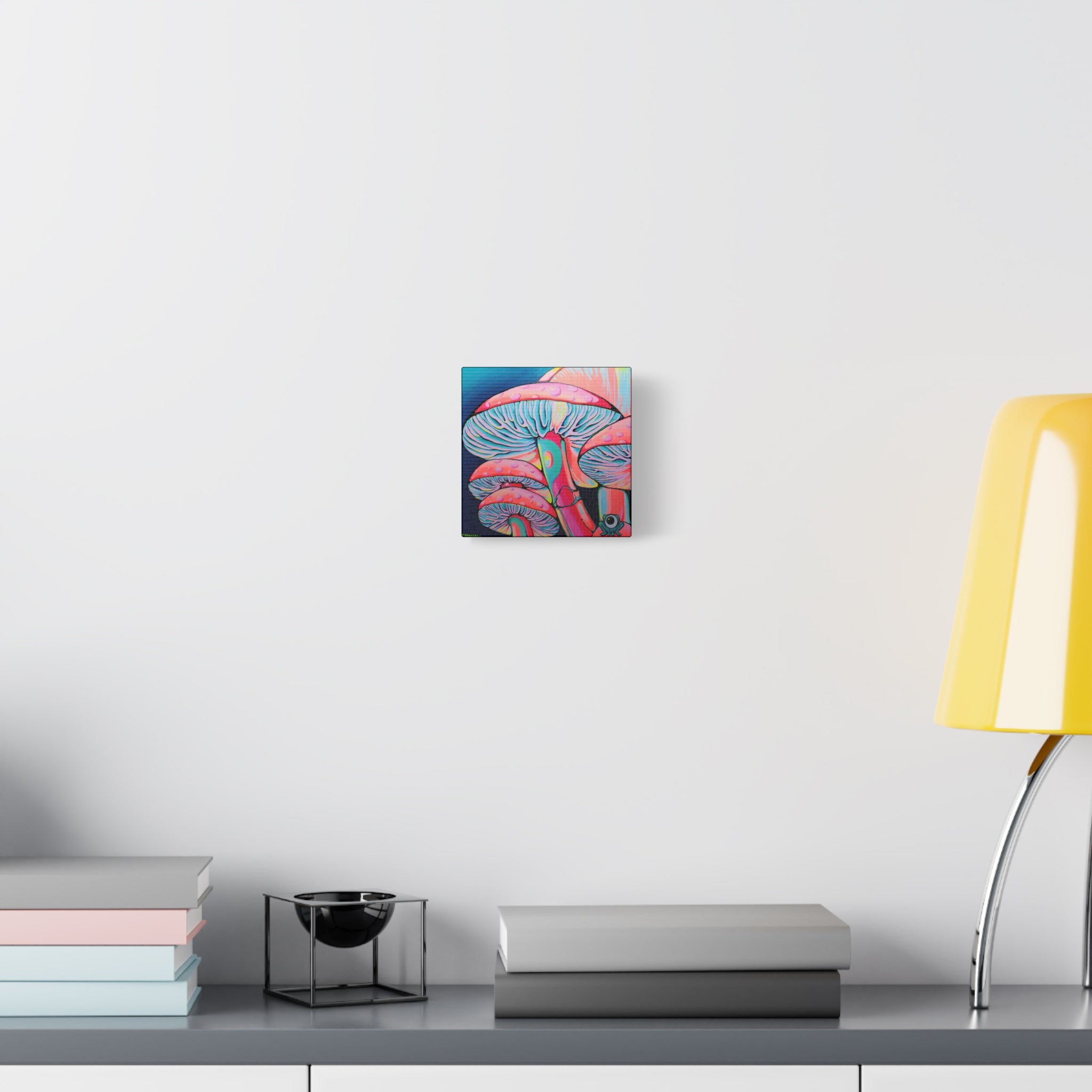 Trippy Mushrooms Canvas Print, Original Artist Design, Home Decor, Wall Art