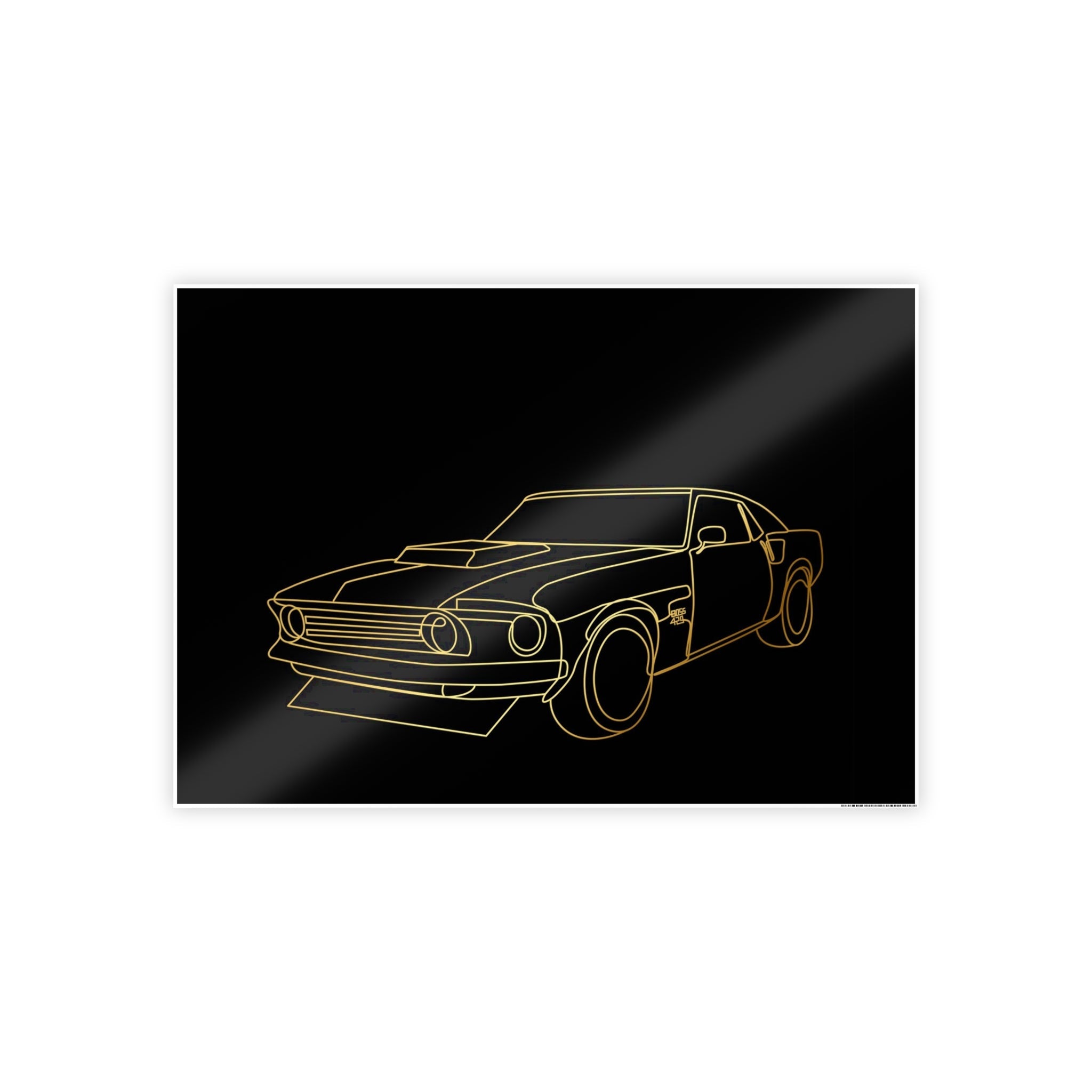 1969 Ford Mustang Boss Gloss Posters