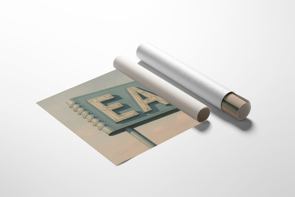 Vintage Americana – “EAT” Roadside Diner Sign Wall Art