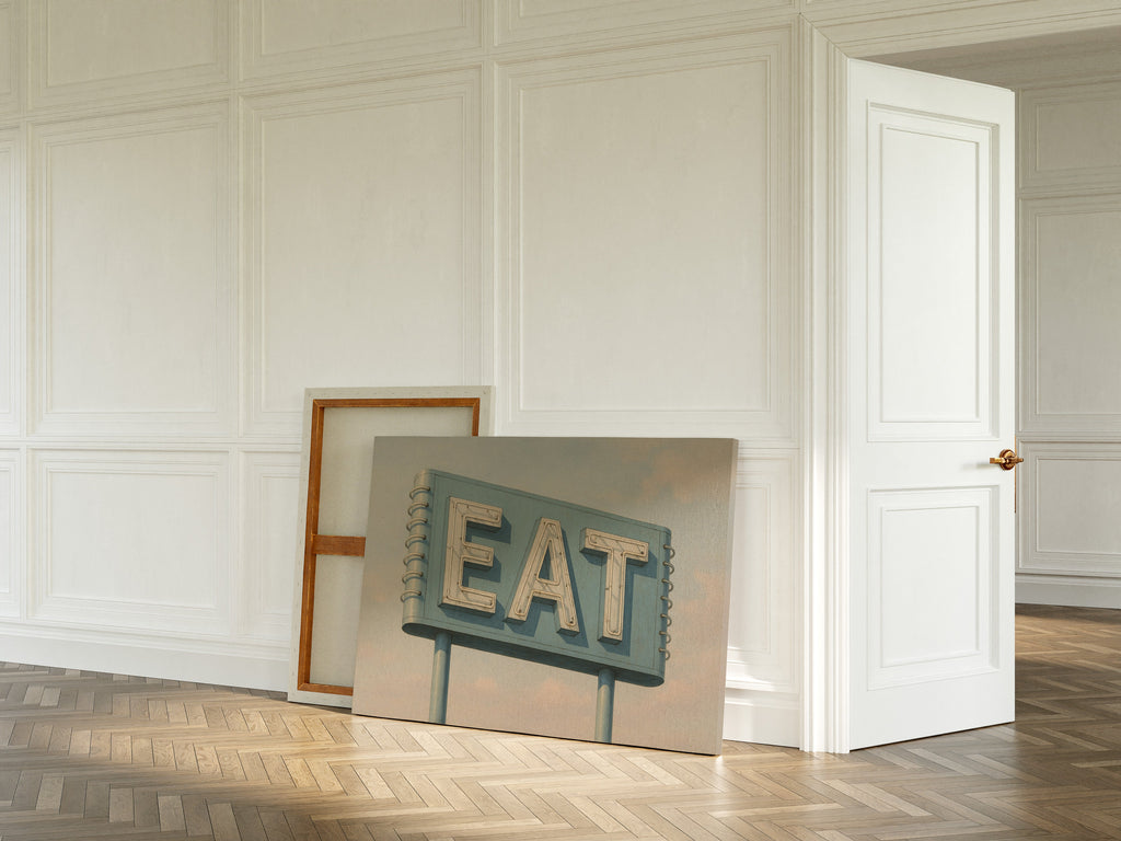 Vintage Americana – “EAT” Roadside Diner Sign Wall Art
