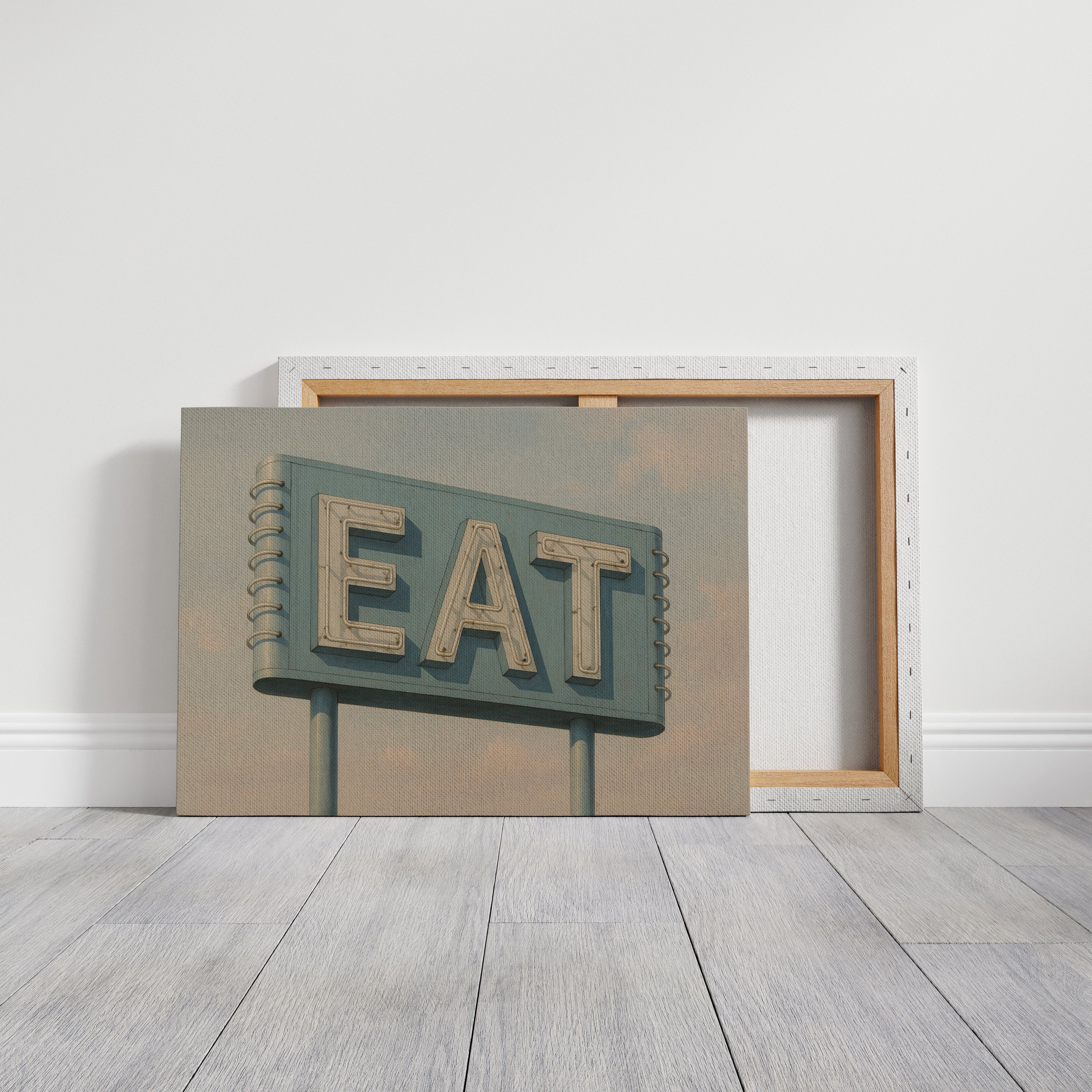 Vintage Americana – “EAT” Roadside Diner Sign Wall Art