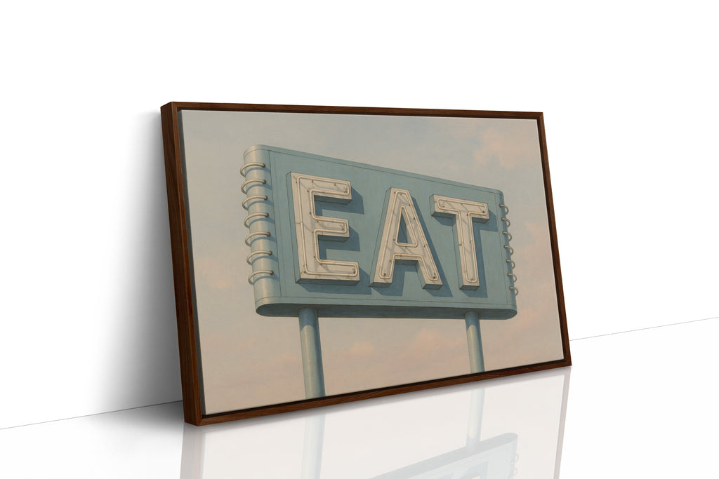 Vintage Americana – “EAT” Roadside Diner Sign Wall Art