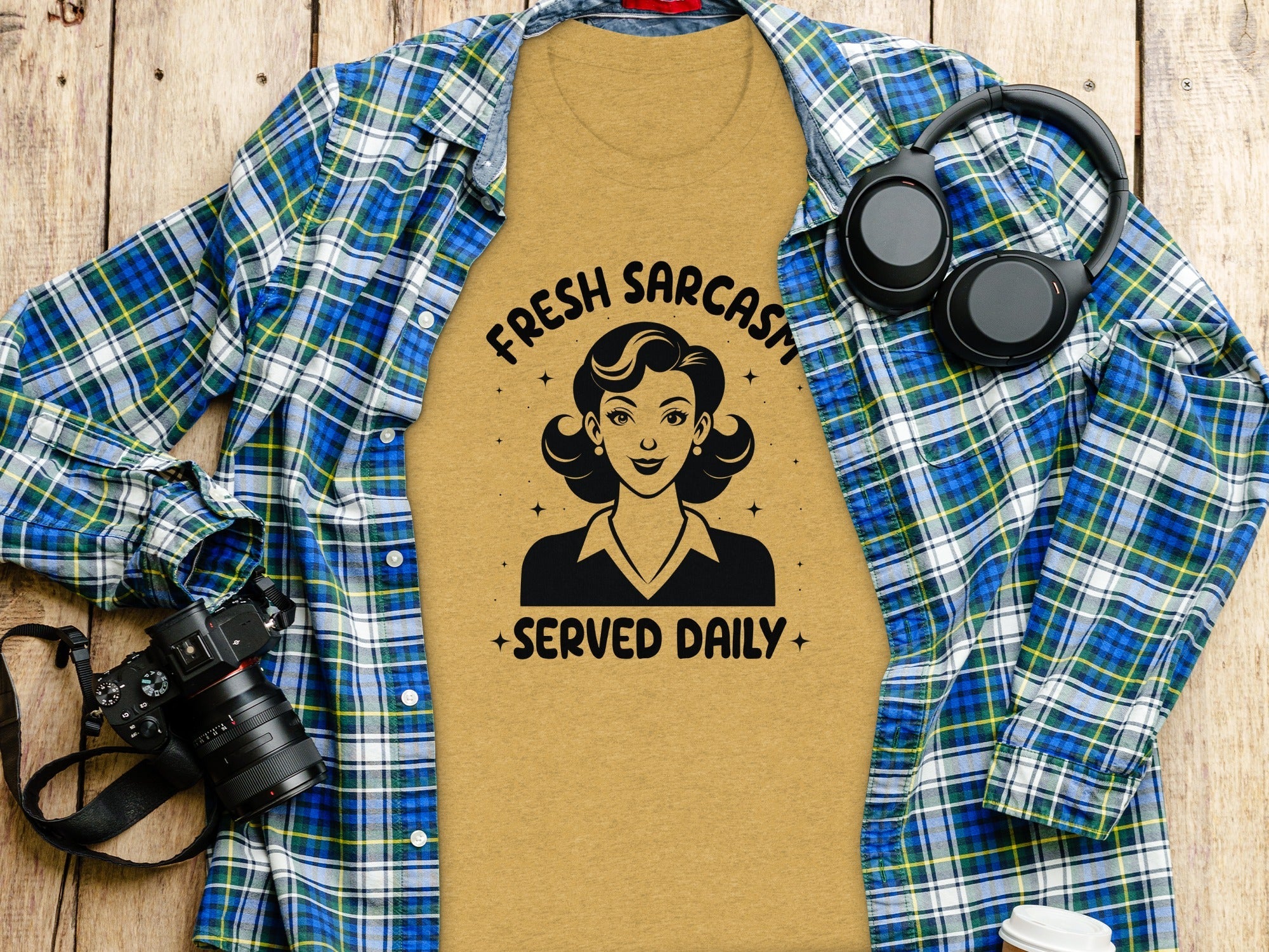 Fresh Sarcasm Served Daily Sarcastic Woman Graphic T-Shirt