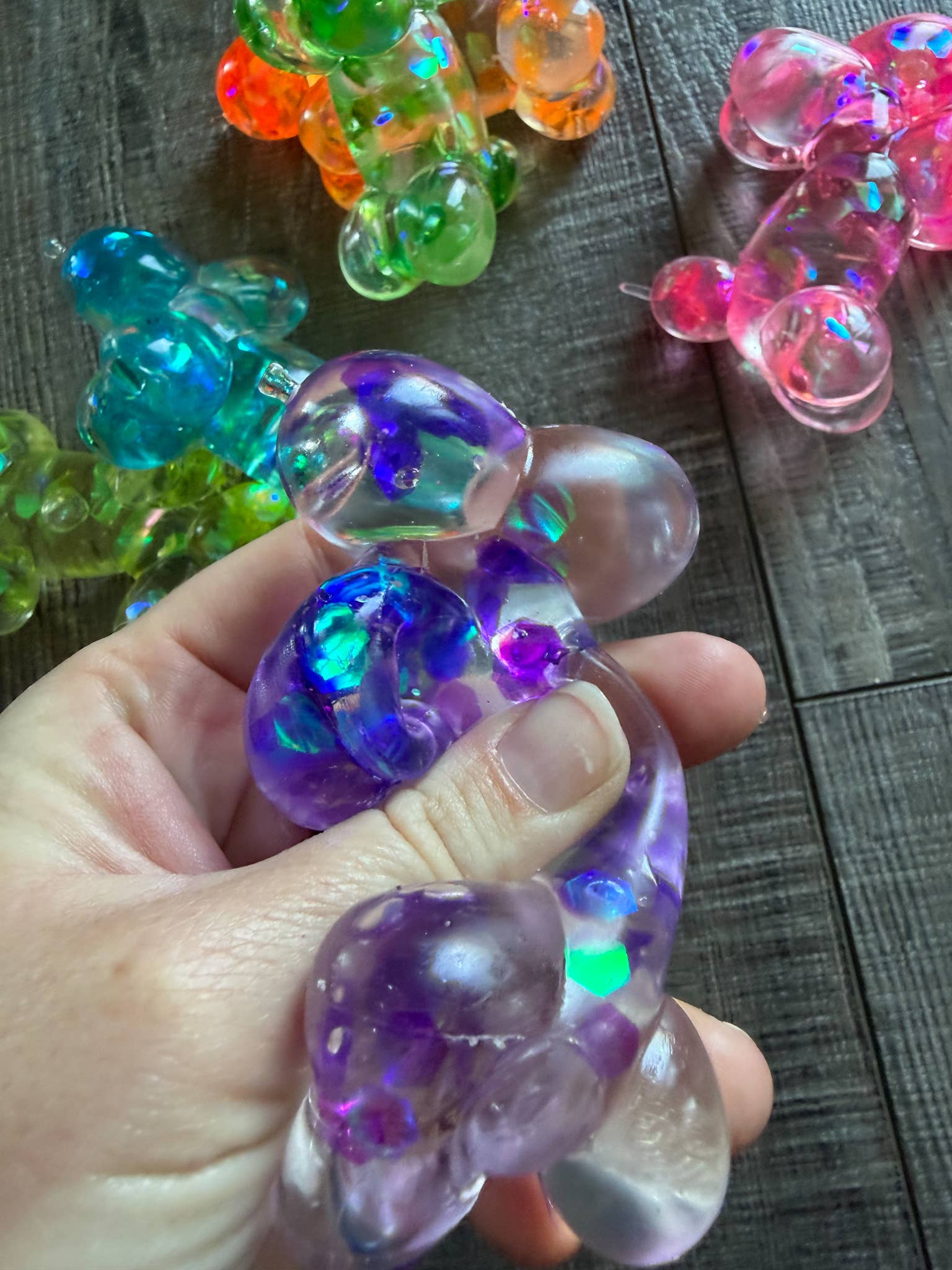 SQUISHY MALTOSE GLITTER BALLOON DOG STRESS TOY