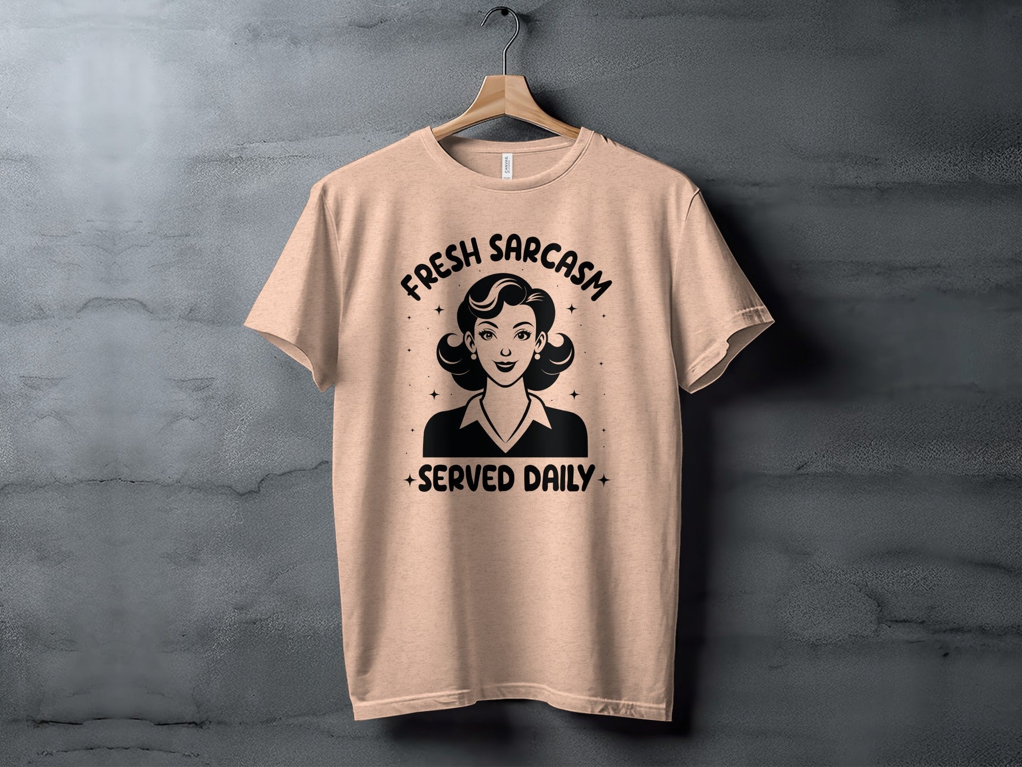 Fresh Sarcasm Served Daily Sarcastic Woman Graphic T-Shirt
