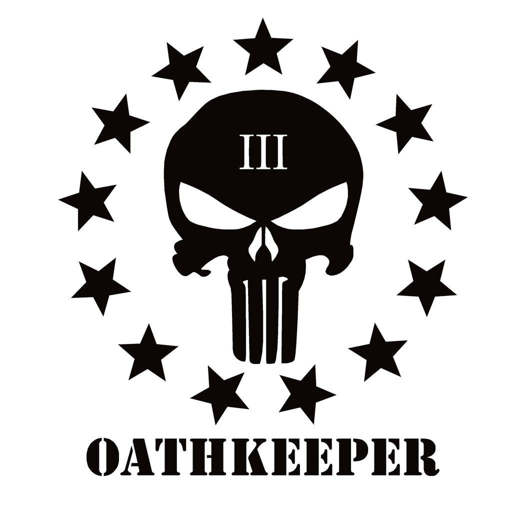 Oath Keeper Decal - Three Percenter Oath Keeper Decal for Cars & More - 7632
