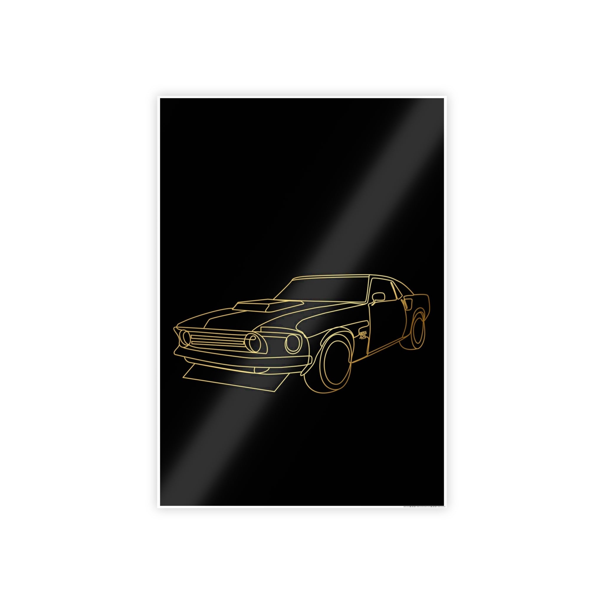 1969 Ford Mustang Boss Gloss Posters
