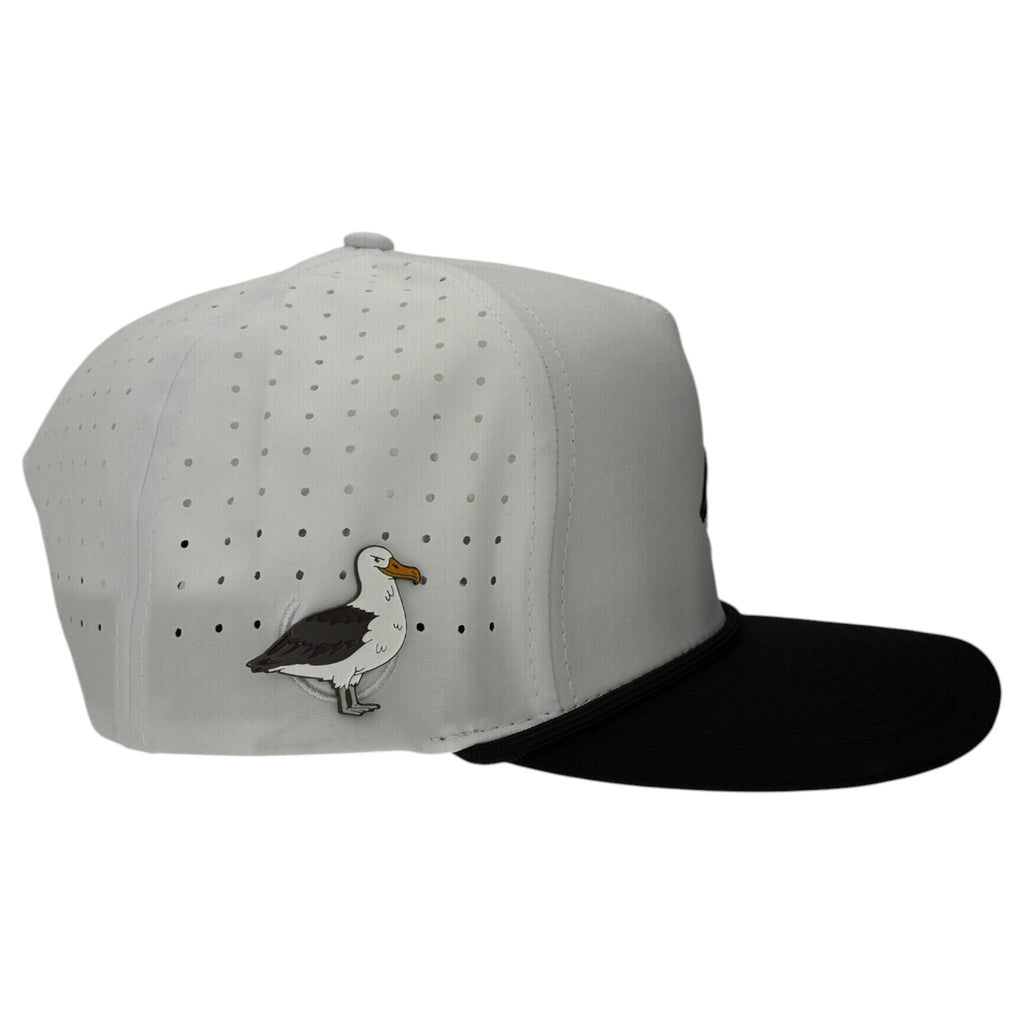 Albatross Golf Hat | Snapback Cap | Built-in Magnetic Ball Marker Holder + Marker Included | Adjustable | Bird