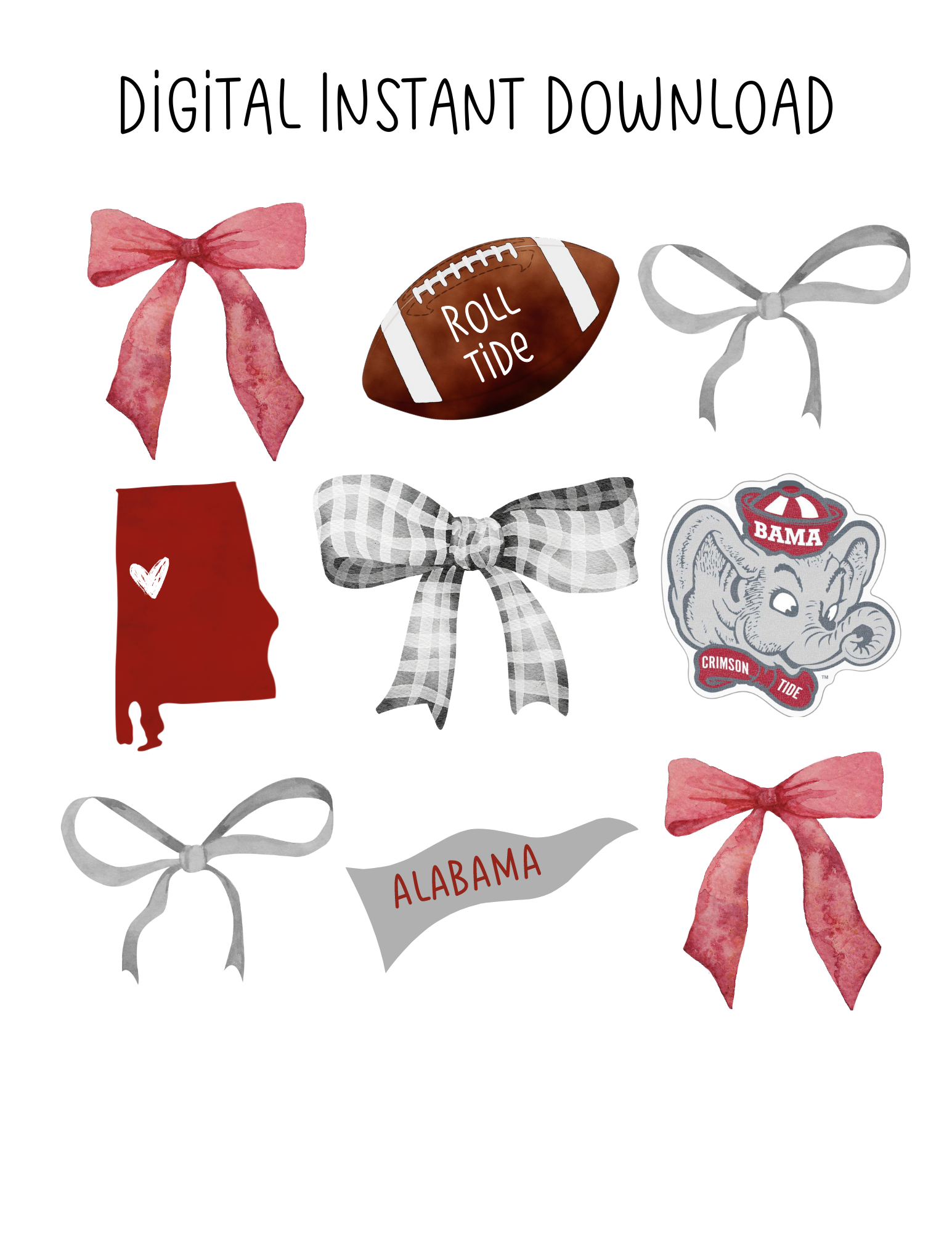 Alabama Bow Digital Download