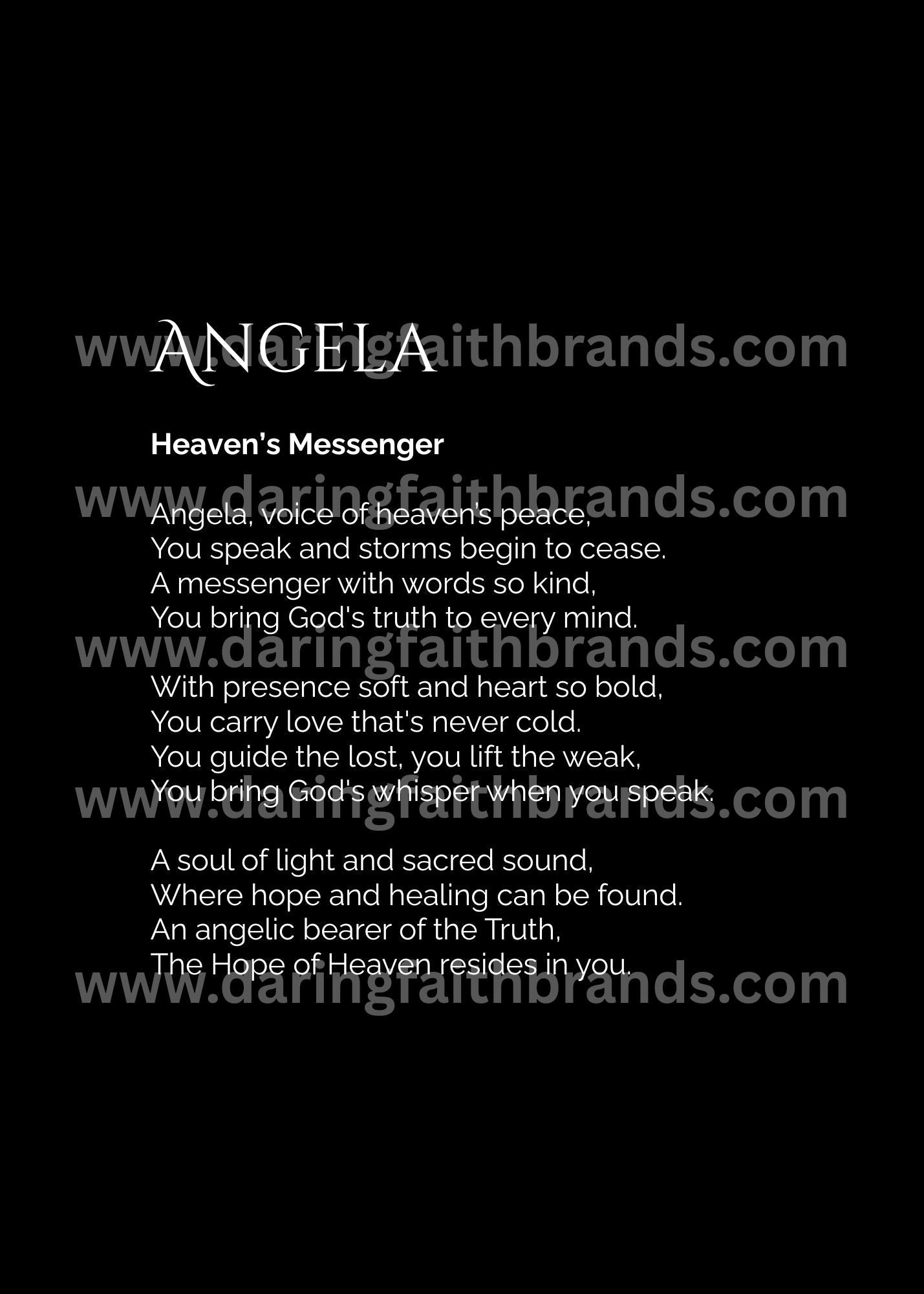 Angela - Name Meaning Poem - Digital Download