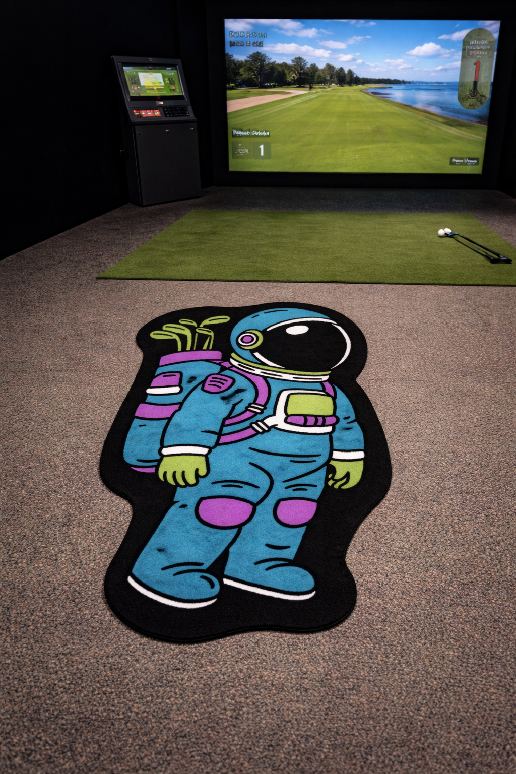 Astronaut Walker | Golf Shop Mat | Cart Accessory