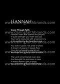 Hannah - Name Meaning Poem - Digital Download