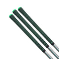 360 Golf Grips | 3 Pack Black/Green | Standard, Mid, Jumbo | High-Traction Rubber Grip