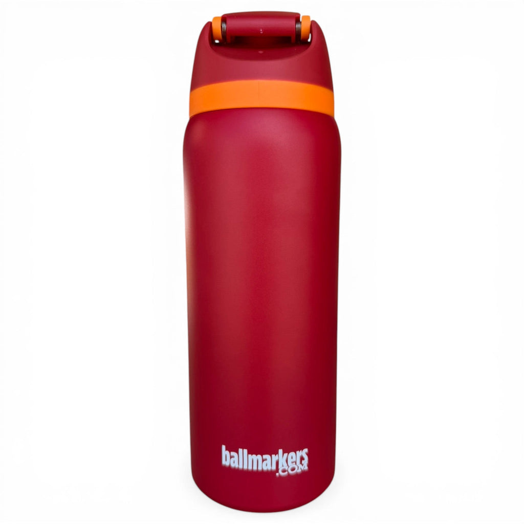 Hydration Bottle – Parrot Patrol | 32oz Insulated Stainless Steel | Flip Straw Lid w/ Handle
