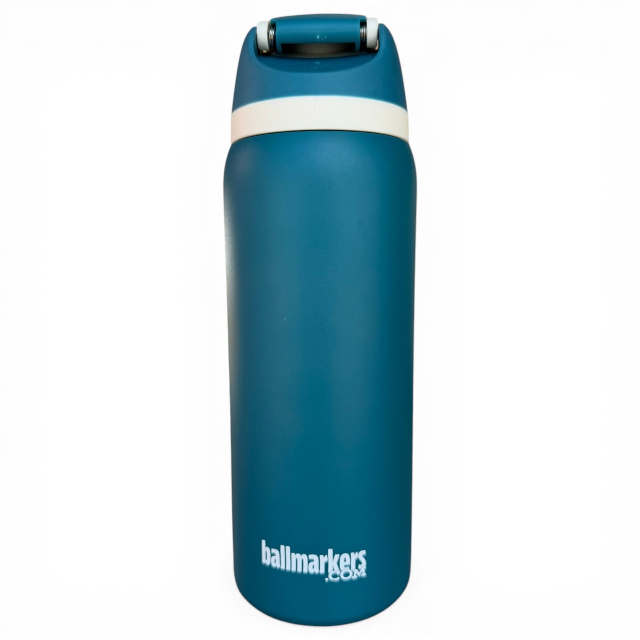 Hydration Bottle – Tiki Bear | 32oz Insulated Stainless Steel | Flip Straw Lid w/ Handle