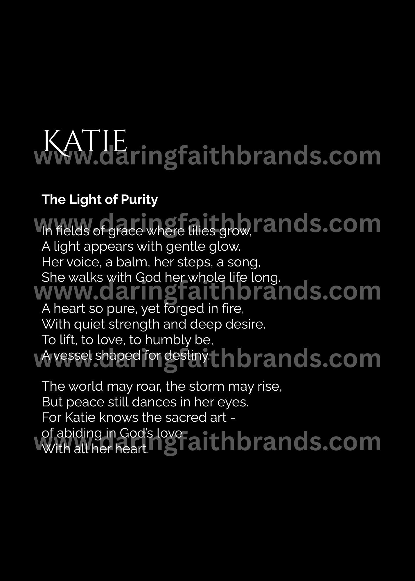 Katie - Name Meaning Poem - Digital Download