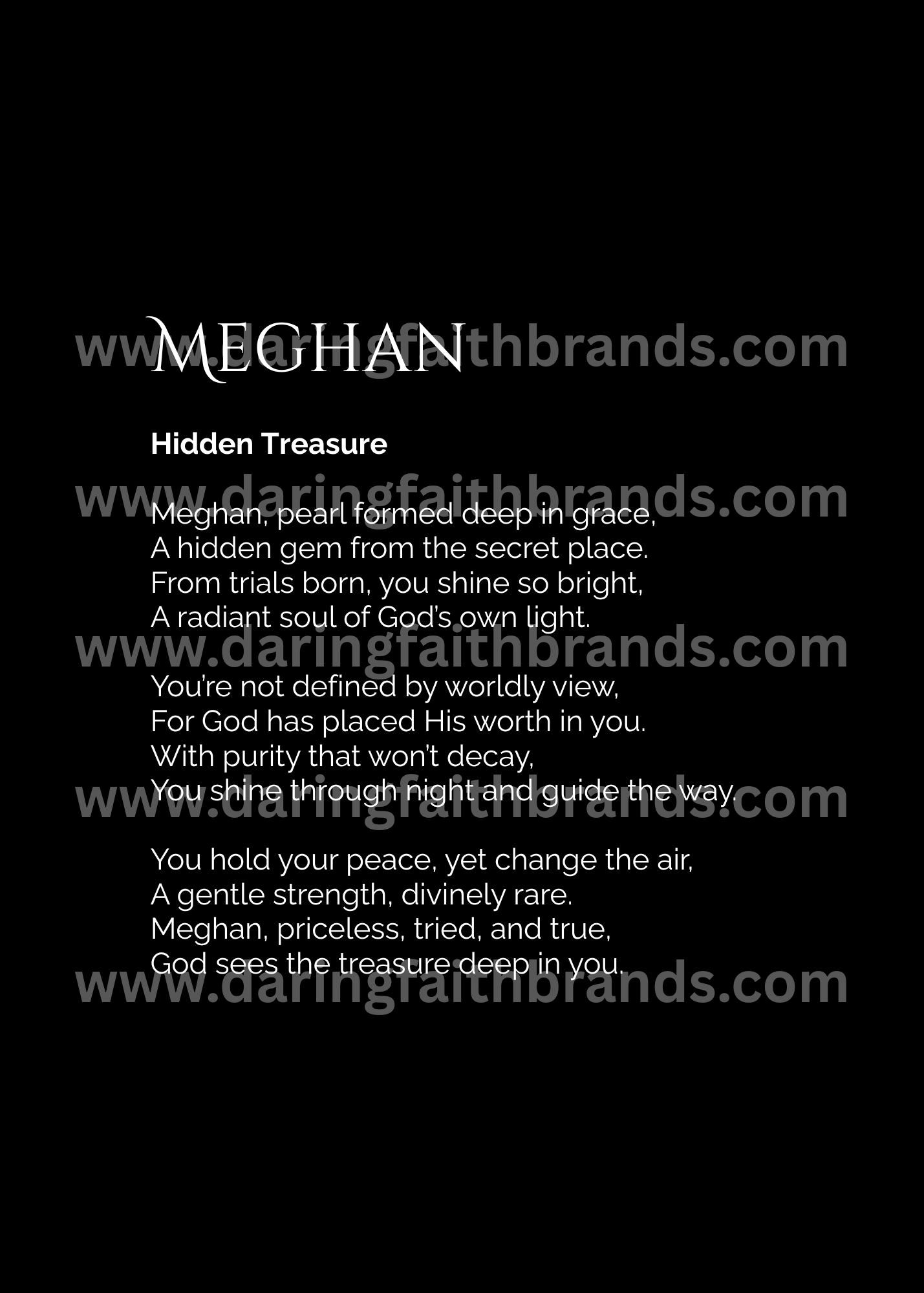 Meghan - Name Meaning Poem - Digital Download