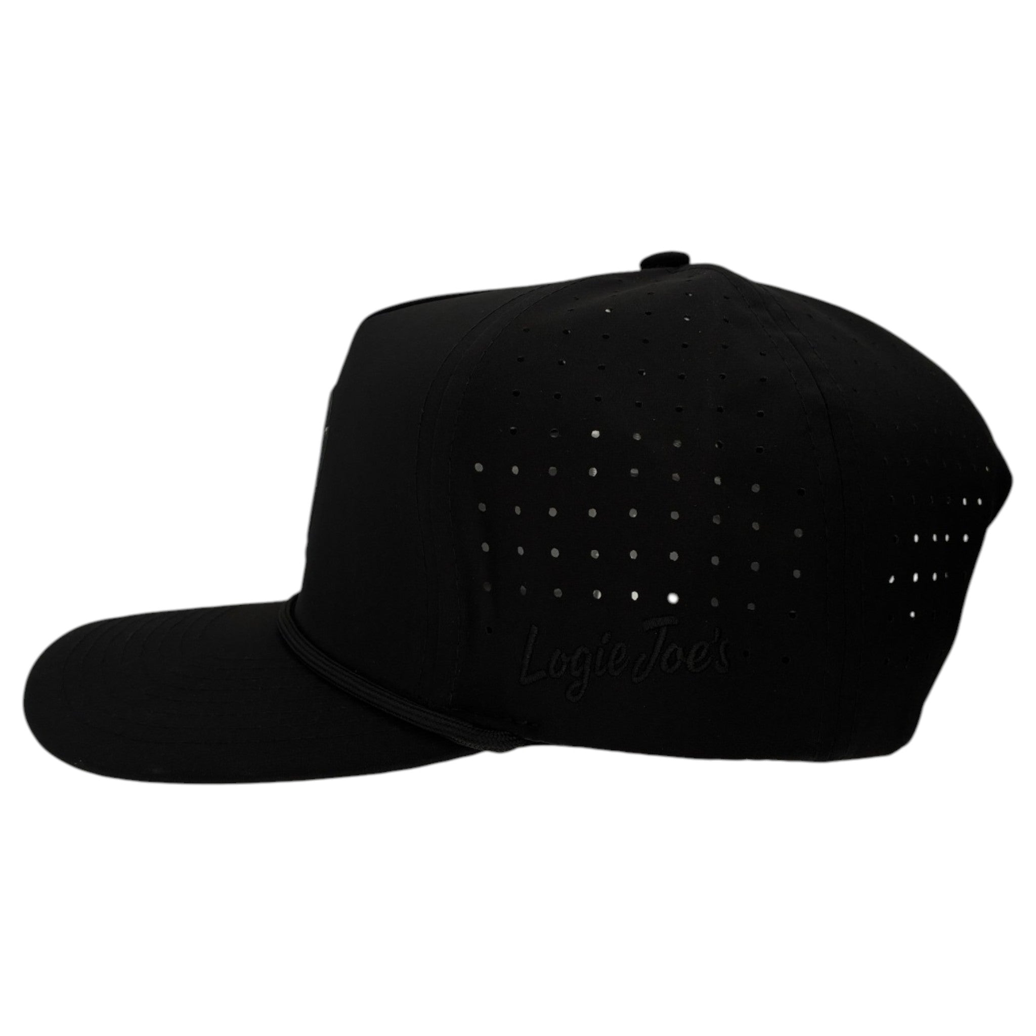 Night Stalker Golf Hat | Snapback Cap | Built-in Magnetic Ball Marker Holder + Marker Included | Adjustable | Animal Eyes Black