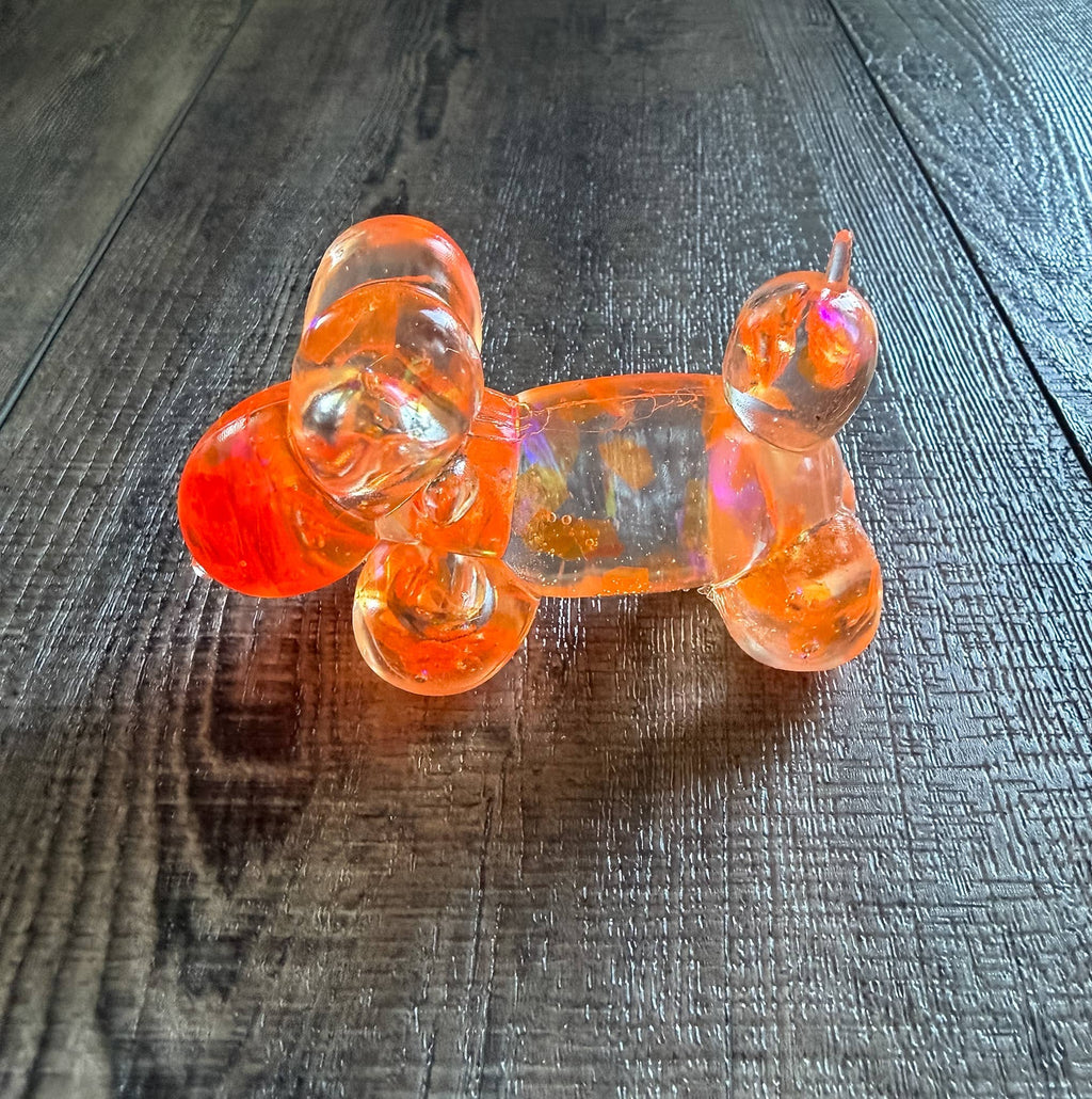 SQUISHY MALTOSE GLITTER BALLOON DOG STRESS TOY