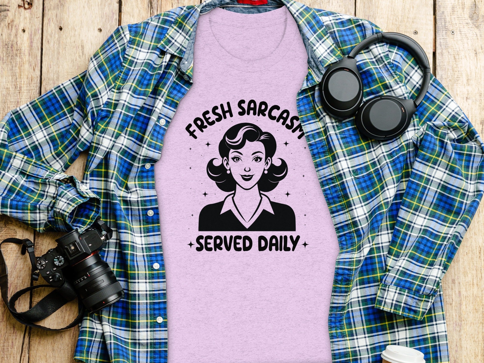 Fresh Sarcasm Served Daily Sarcastic Woman Graphic T-Shirt