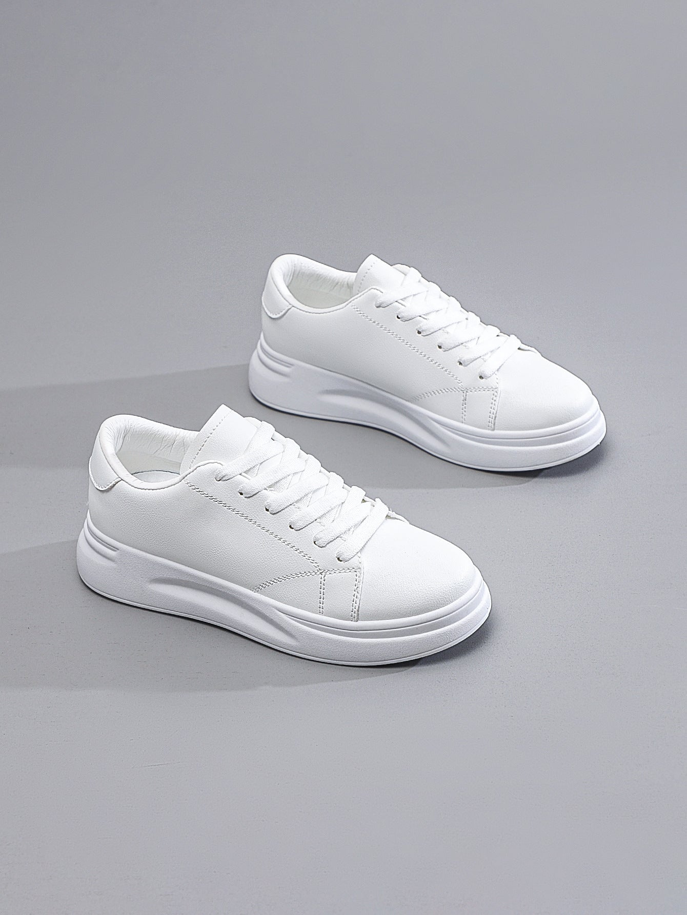 Women's Platform Sports Casual Sneakers - Lace-Up Athletic Fashion Shoes