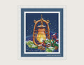 Christmas Cross stitch pattern PDF for instant download Digital counted cross stitch chart DMC Cross stitch design, Lamp, Christmas tree