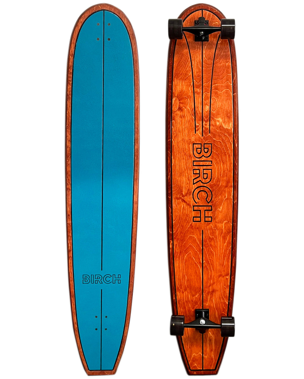 BIRCH 60" LOG Longboard Cruiser Skateboard - Complete Setup or Deck Only