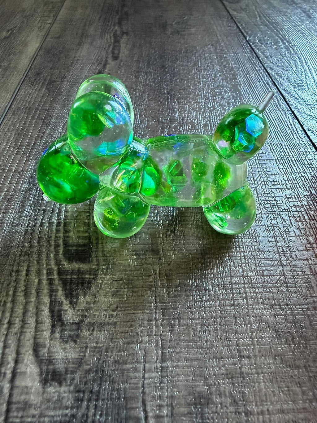SQUISHY MALTOSE GLITTER BALLOON DOG STRESS TOY