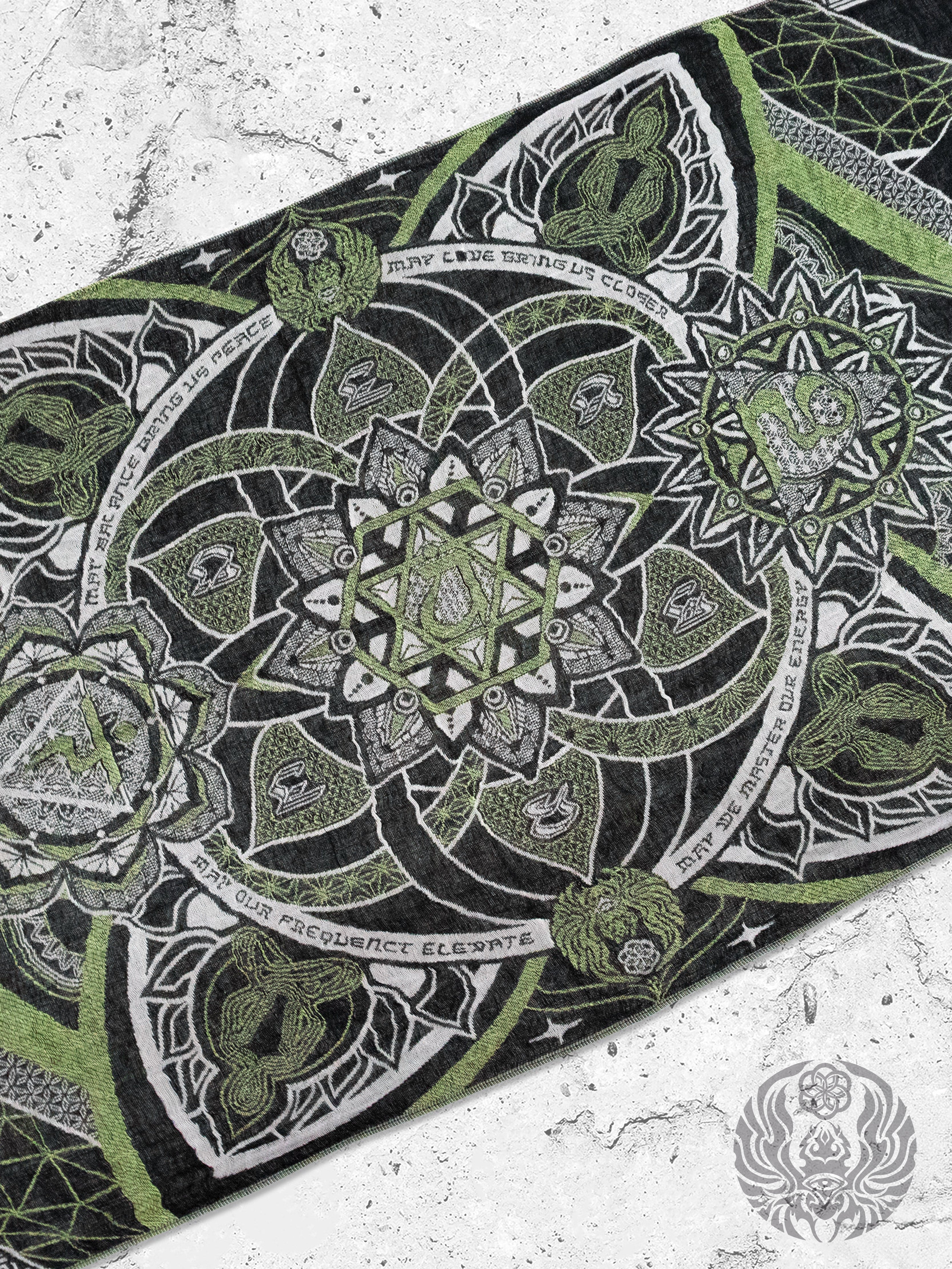 HARMONY HEALS • GREEN MINT Festival Shawl
