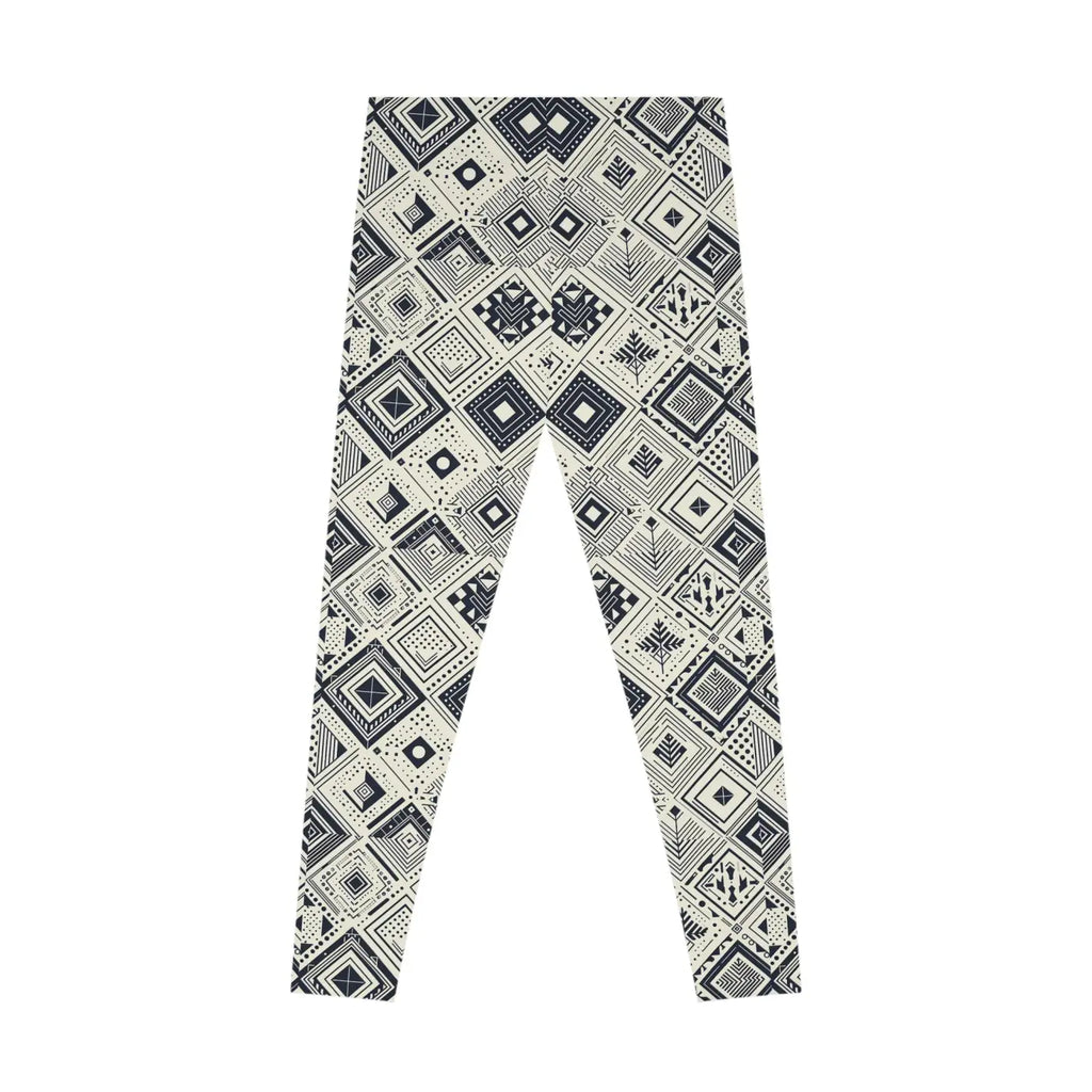 Geometric Stretchy Leggings – Active Wear - Dipaliz